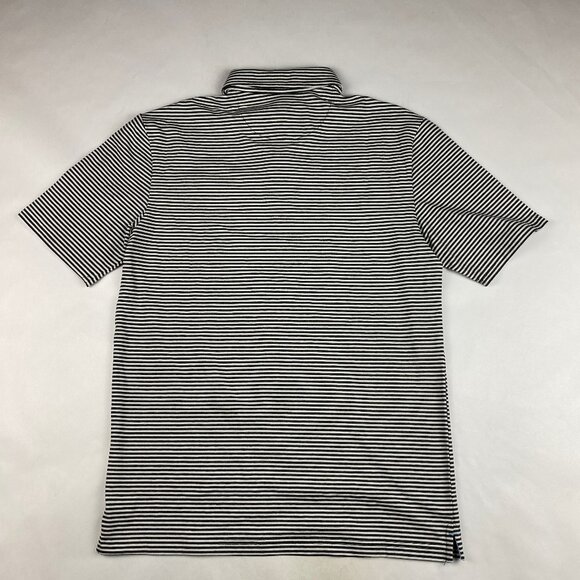 NWT Johnnie-O Hanging Out Polo Men's Size Small Gray White Striped - Picture 2 of 10